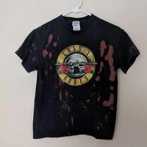 GNR guns n roses custom bleached tee fits small